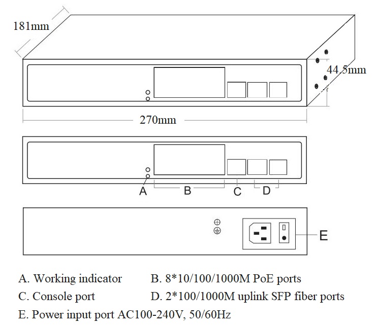 PoE switch, PoE switch gigabit, managed PoE switch, PoE switch 8 port