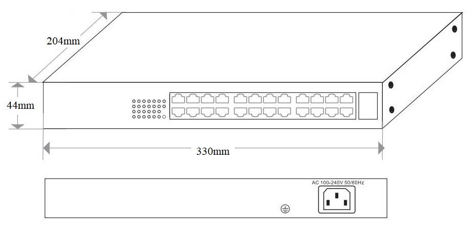 26 port PoE switch, Gigabit PoE switch，PoE switch,PoE switch 24 port