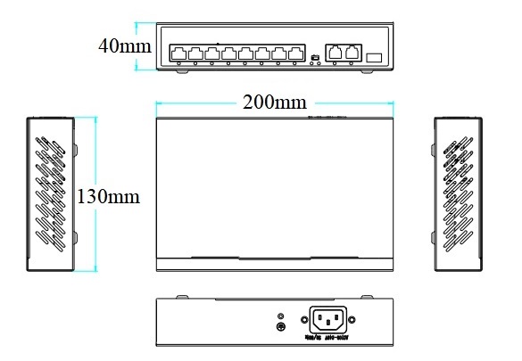 PoE switch, PoE switch watchdog, PoE switch 8 port, 8 port PoE switch