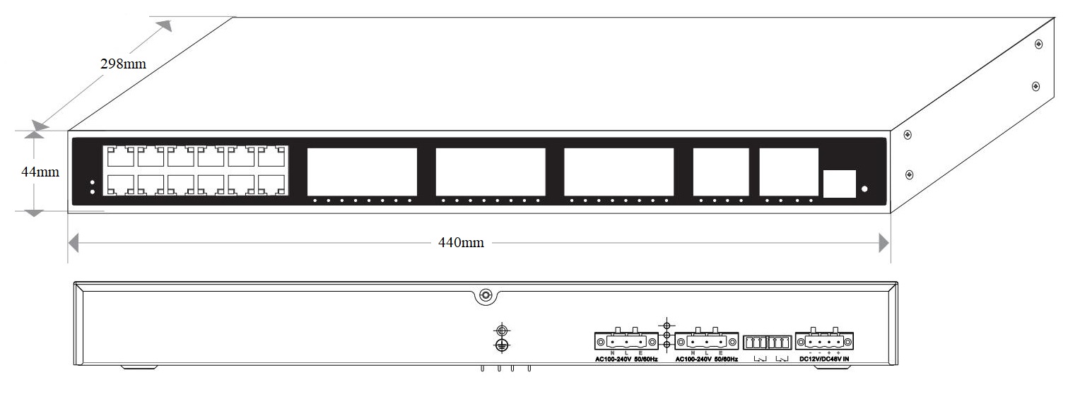 44 port managed industrial Ethernet switch, industrial Ethernet switch