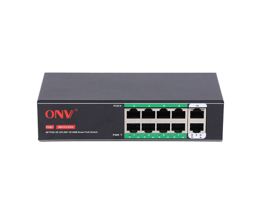 10/100M 10-port smart PoE switch