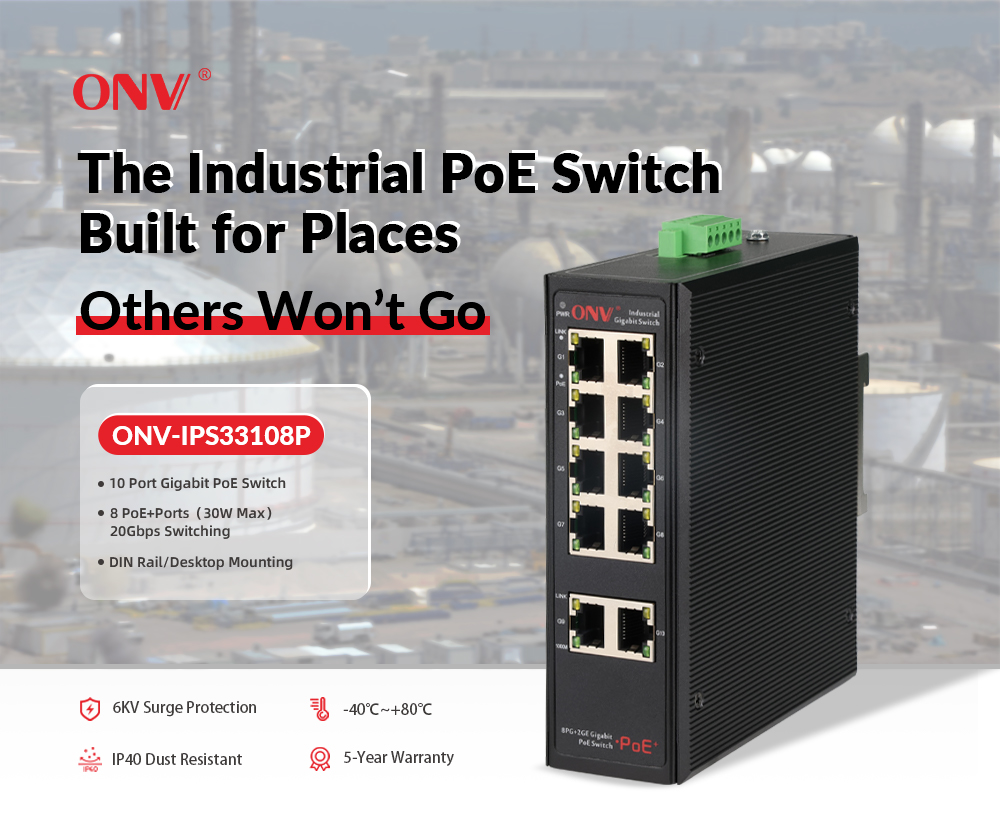 industrial PoE switch, Gigabit PoE switch, PoE switch 8 port, PoE switch