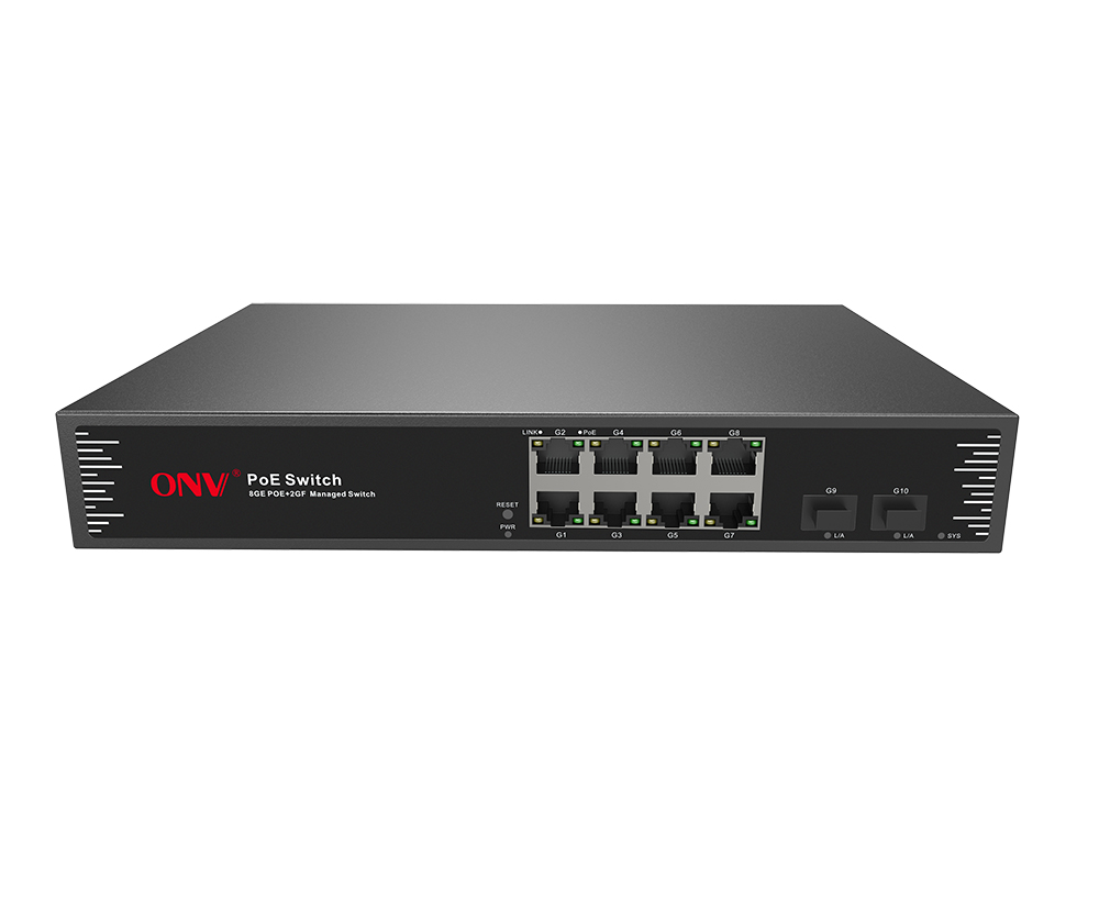 Gigabit 10-port Easy managed PoE switch