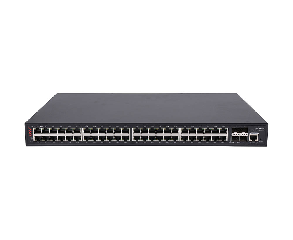 10G uplink 52-port L3 managed PoE switch