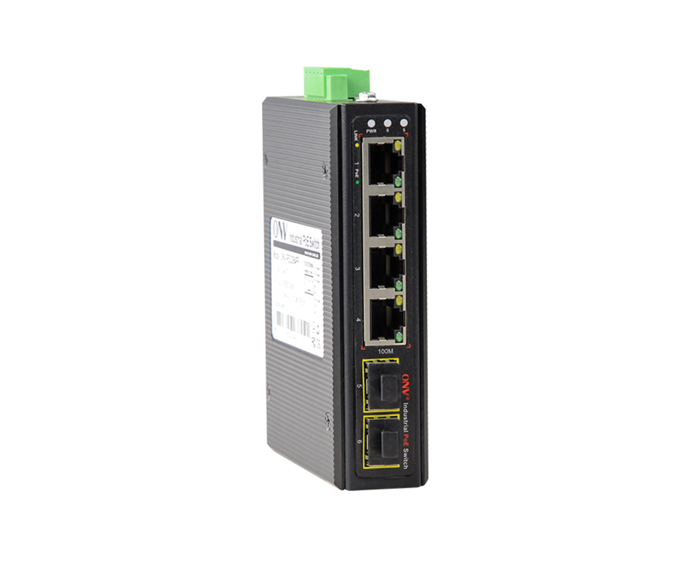 6-port 10/100M industrial PoE switch