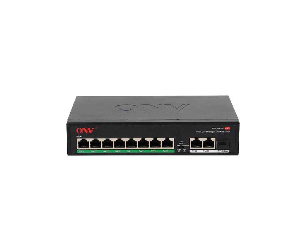 Gigabit 11-port Easy managed PoE switch